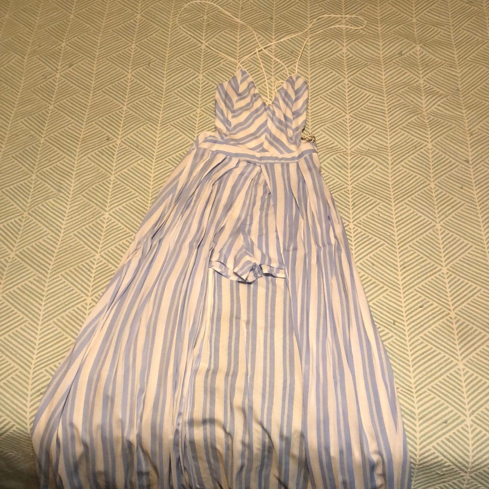 Striped Romper dress NWT